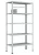 Стеллаж металлический Титан МС-750 2500x700x500/8