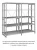 Стеллаж для одежды ТСУ 2/4 (2500х1060х500)