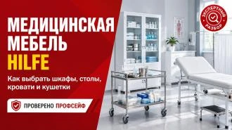Медицинская мебель Hilfe: как выбрать шкафы, столы, кровати и кушетки